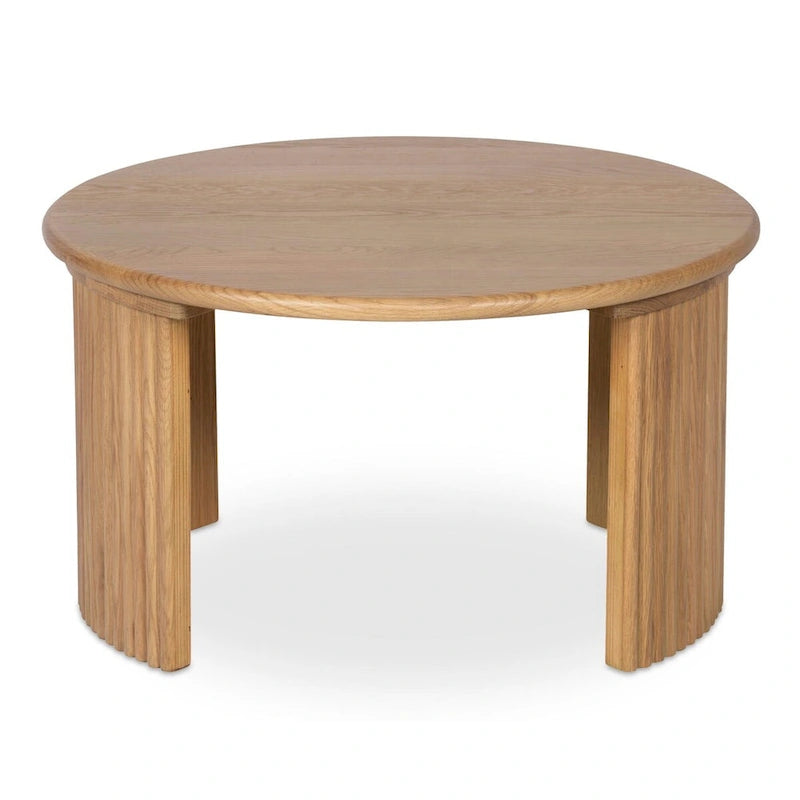 Small Oval Coffee Table, Dark Brown