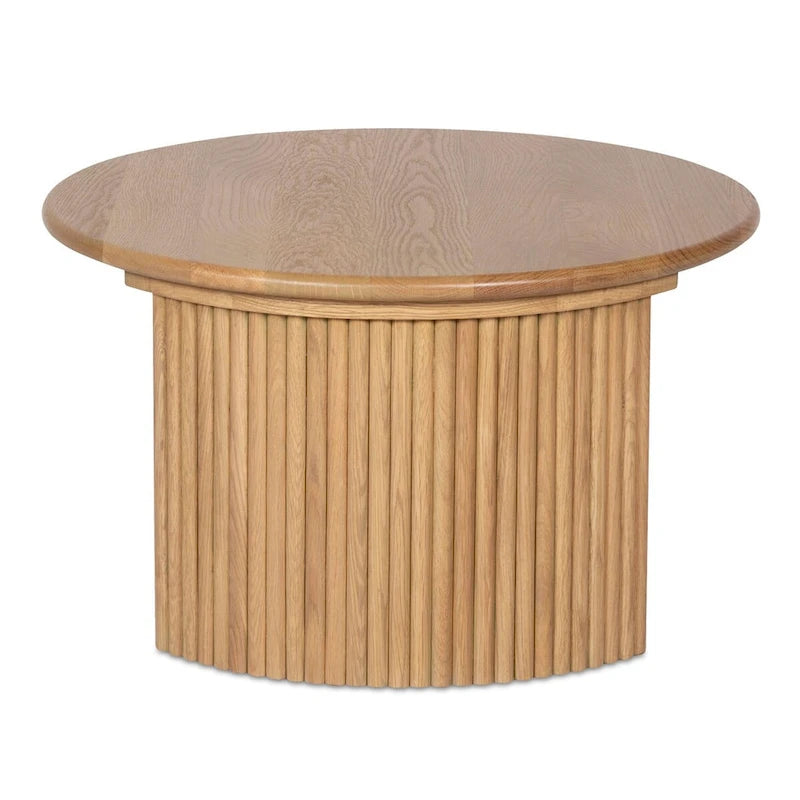 Small Oval Coffee Table, Dark Brown