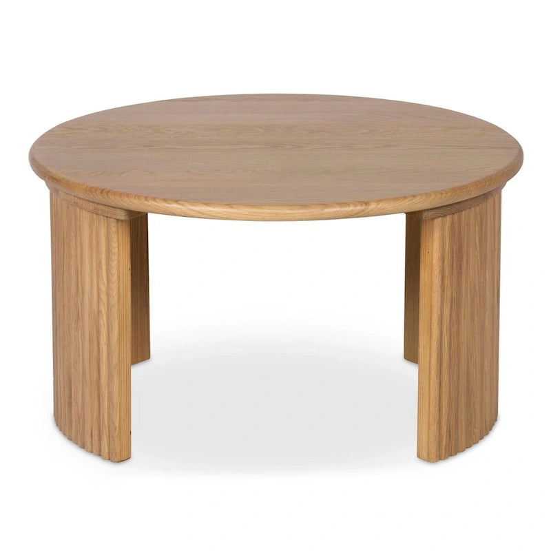 Small Oval Coffee Table, Dark Brown