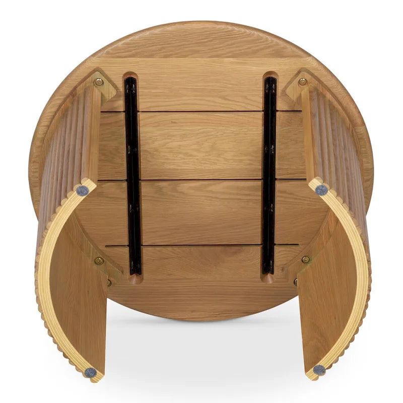 Small Oval Coffee Table, Dark Brown