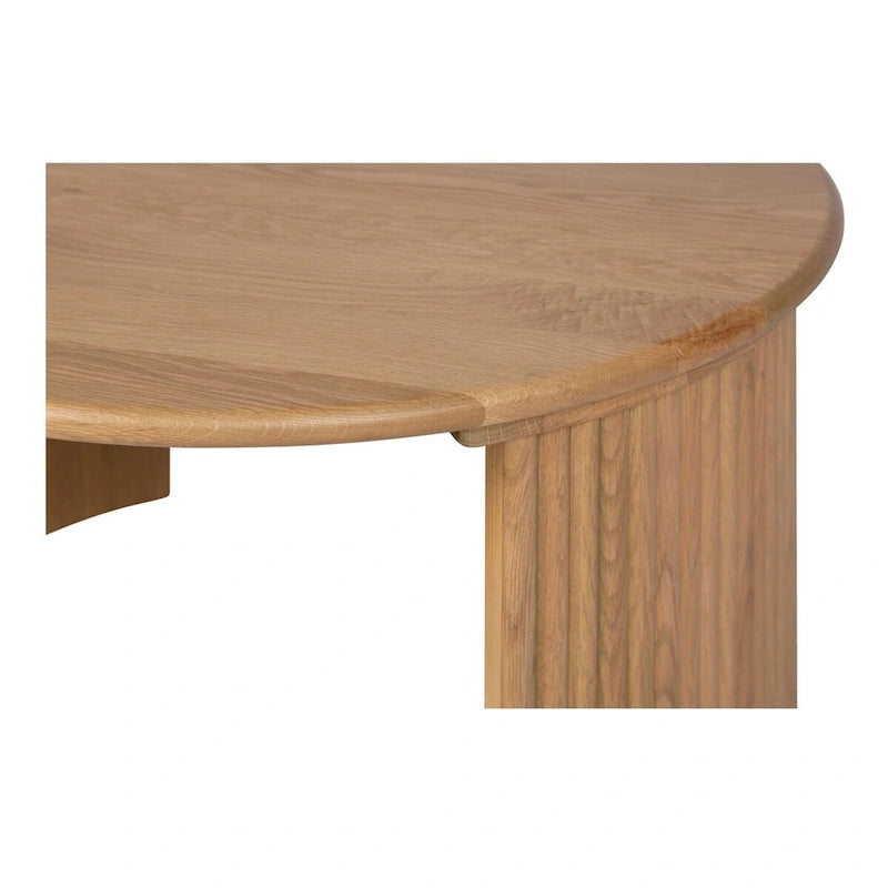 Small Oval Coffee Table, Dark Brown