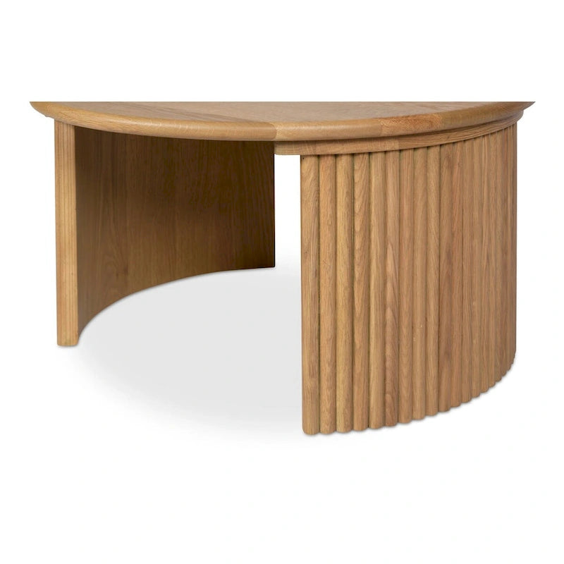 Small Oval Coffee Table, Dark Brown